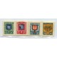 ESTONIA 1936 SERIE COMPLETA NUEVA SIN GOMA CON BURELAGE EN GRIS IMPRESO SOBRE EL DISEÑO RARA 40 EUROS CON BASE MUY BAJA